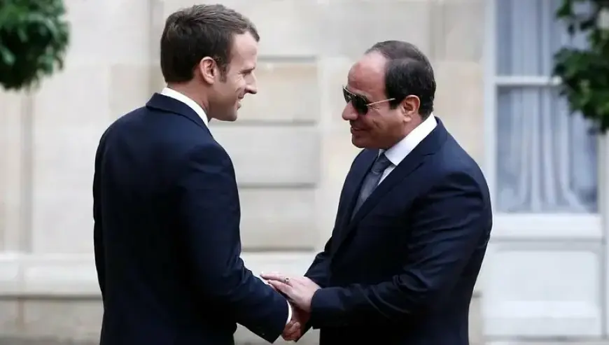 President El Sisi and President Macron Confer on Gaza Strip Developments