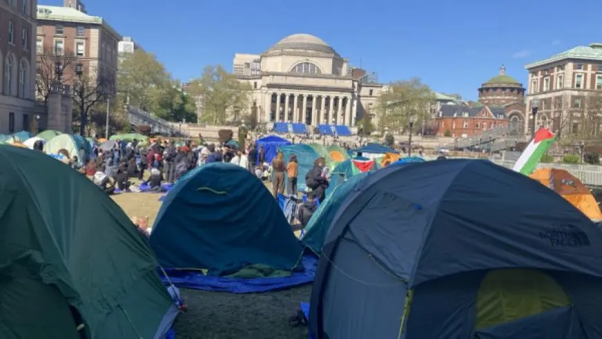 Exploring Columbia’s Pro-Palestinian Encampment Amid Student Warnings of Increased Intervention by Authorities