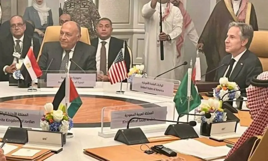 Foreign Minister Shoukry Consults with Secretary Blinken on Ending Gaza Conflict