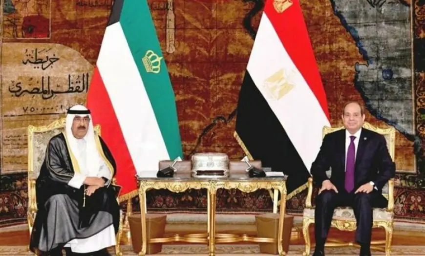 Sisi and Emir of Kuwait address regional development in first official meeting in Egypt